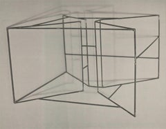 John Duff 1976 Vintage Exhibition Poster, Minimalist Art Print