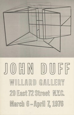 John Duff 'Willard Gallery' 1976 Vintage 70's