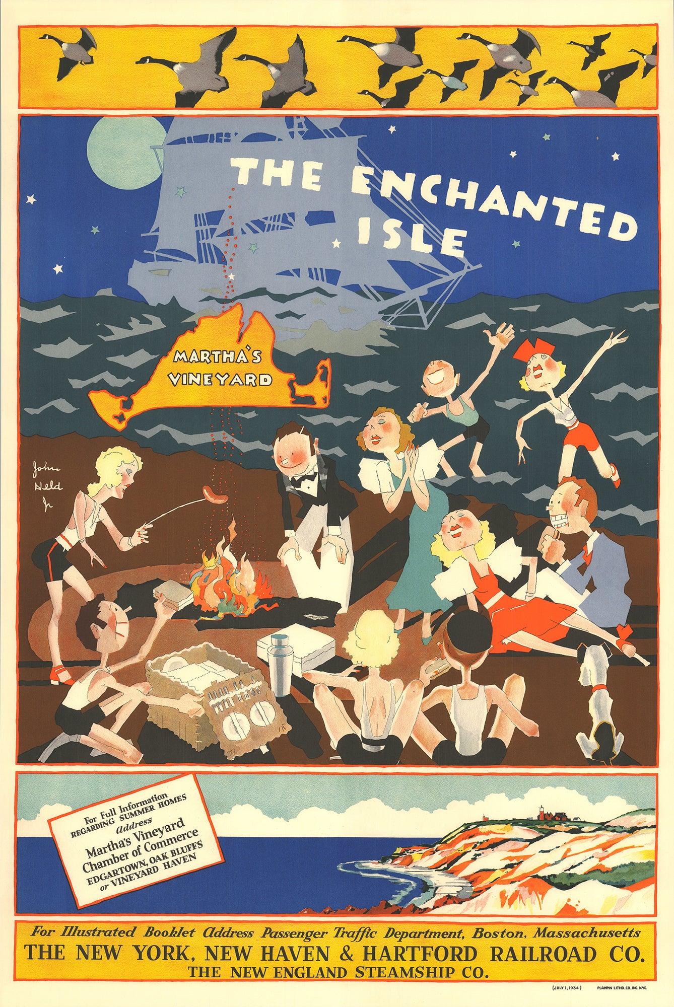 John Held 'Martha's Vineyard' 2023- Offset Lithograph - Print by Unknown