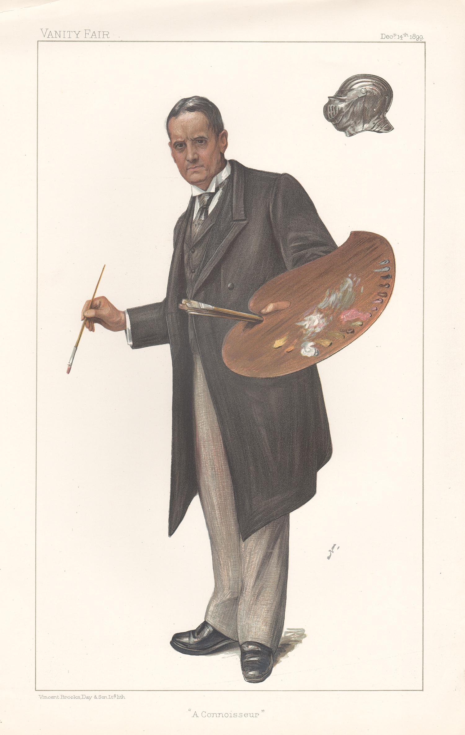 John Seymour Lucas, Vanity Fair artist portrait chromolithograph 1899