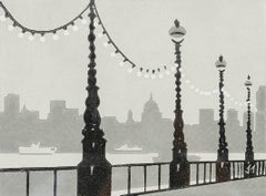 John Trentham - 1986 Linoprint, St Paul's