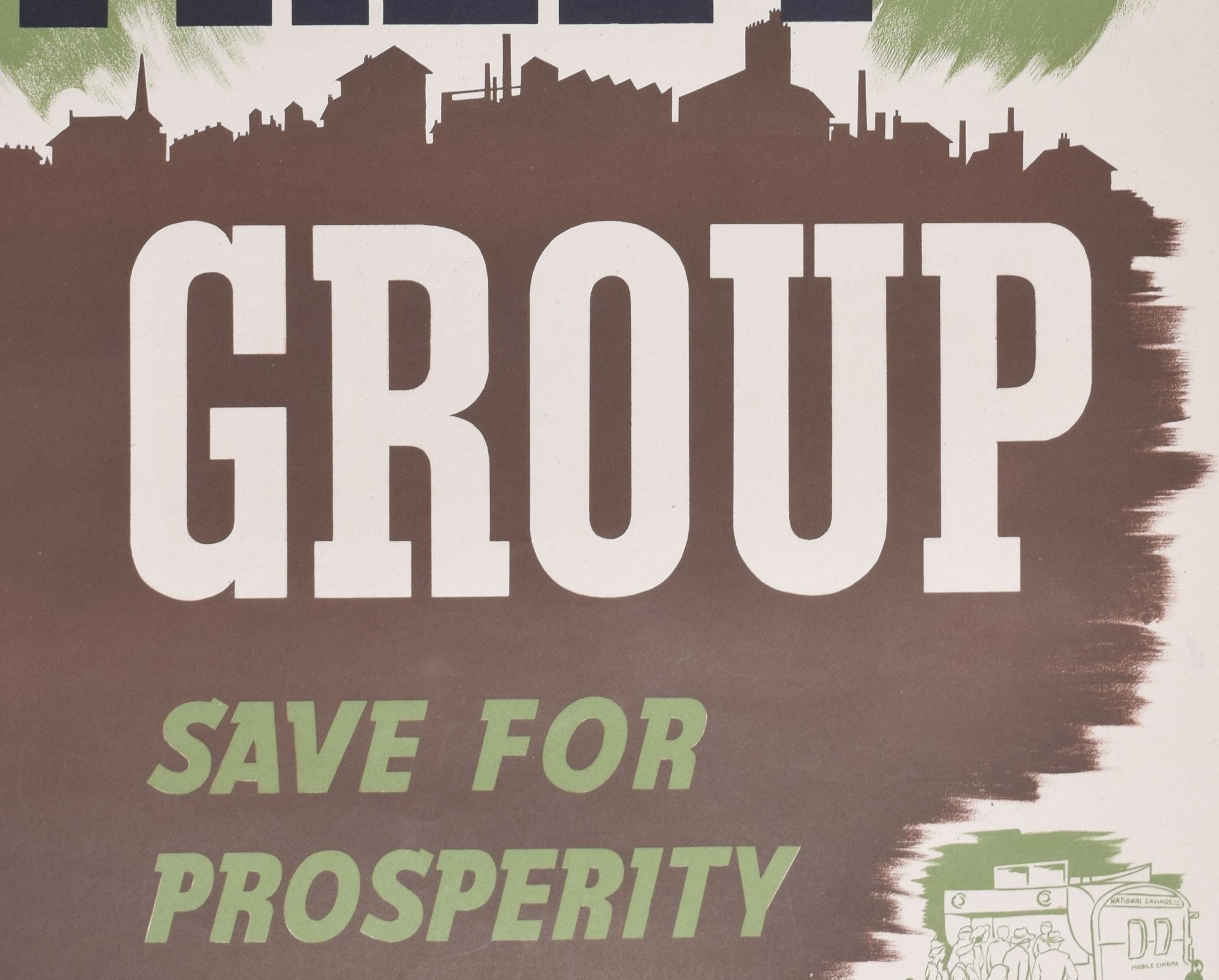 Join Your Street Group - Save for Prosperity original vintage poster For Sale 1
