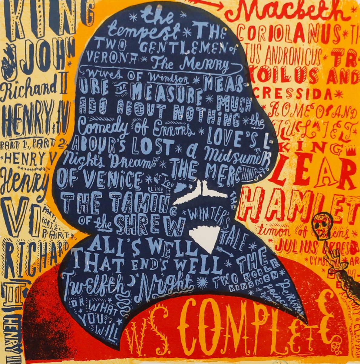 Jonny Hannah  - Contemporary Silkscreen, Shakespeare - Print by Unknown