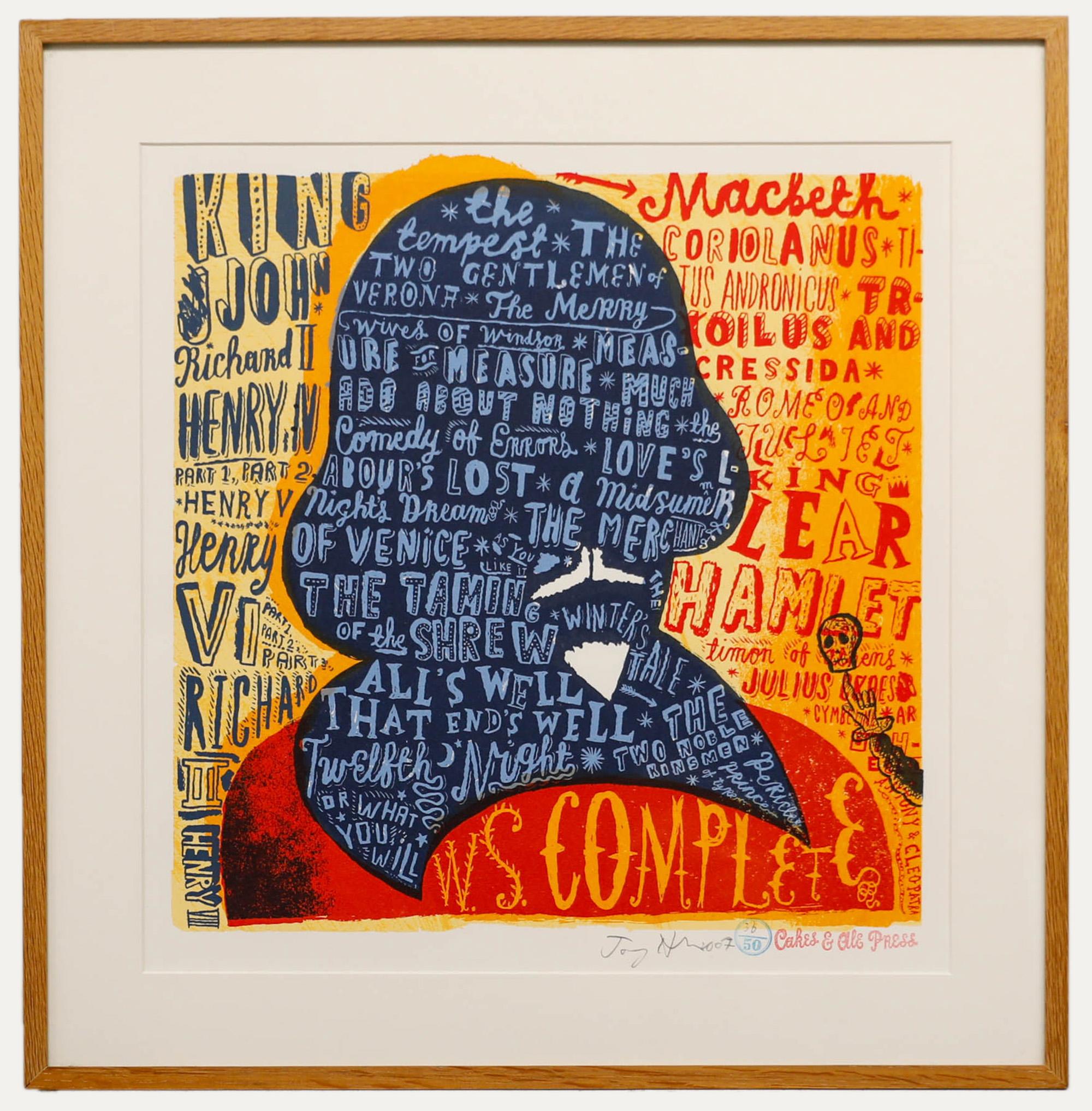 Unknown Abstract Print - Jonny Hannah  - Contemporary Silkscreen, Shakespeare