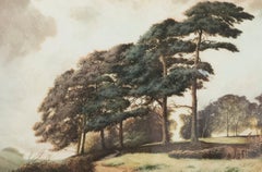 Joseph Kirkpatrick (1872-1936) - Framed Aquatint, A Sussex Hilltop