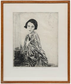Joseph Simpson (1879-1939) - 1927 Etching, Betty