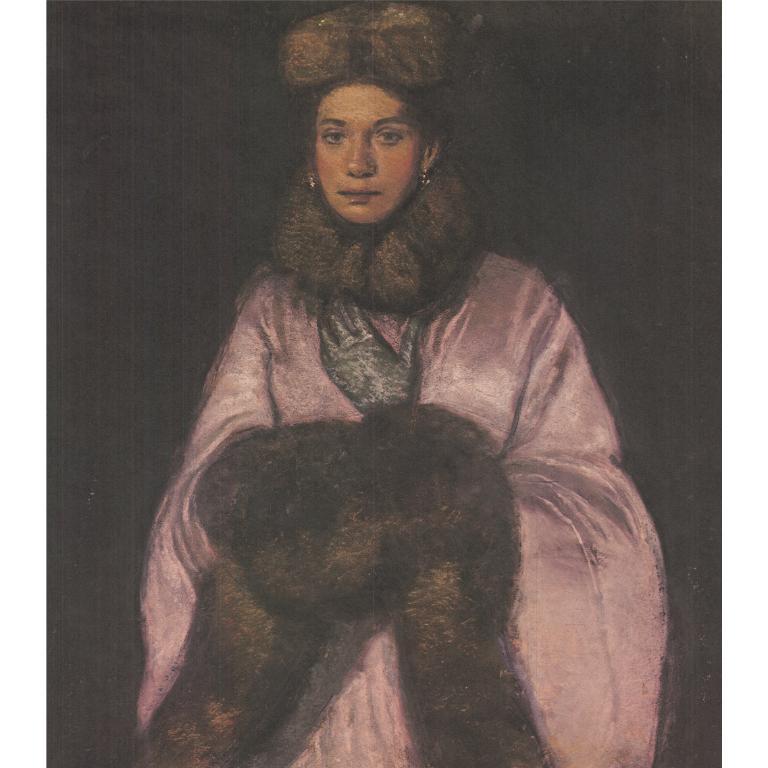 En 1980, Mobil a demandé à l'artiste Josh Collier de créer une affiche promotionnelle pour la présentation par le Masterpiece Theatre d'Anna Karénine de Léon Tolstoï. Cette lithographie offset grand format mesure 46 x 30 pouces, l'image elle-même