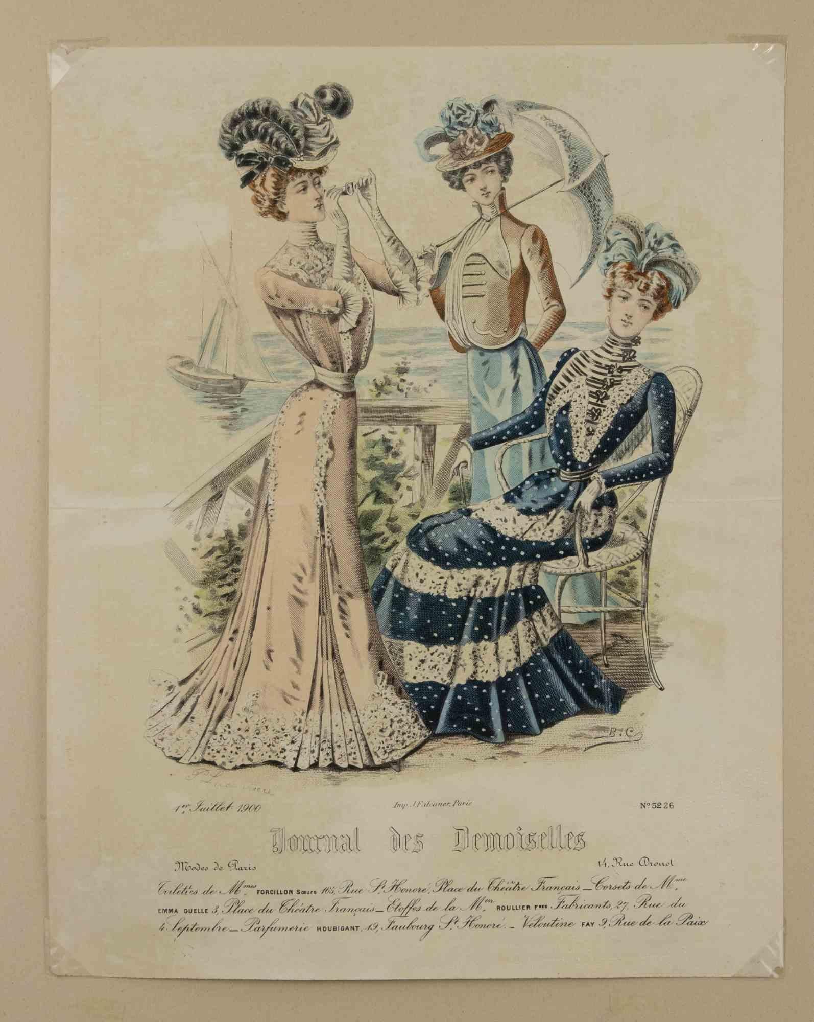 Portrait Print de Unknown - Journal des Demoiselles - Lithograph - 1900