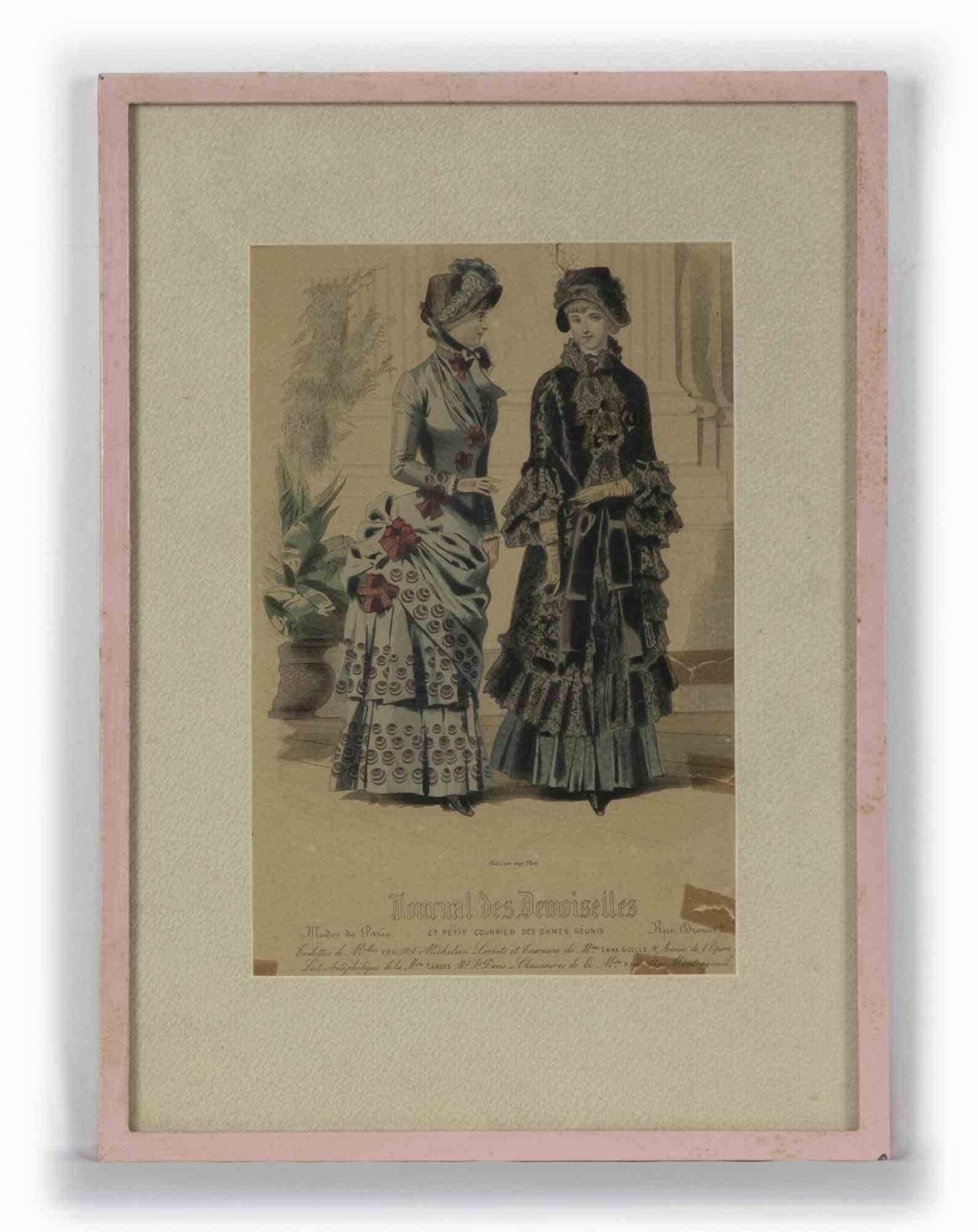 Unknown Figurative Print – Journal Des Demoiselles – Originallithographie – 19. Jahrhundert