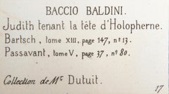Judith Tenant la Tete d'Holopherne, Heliogravure de Baccio Baldini