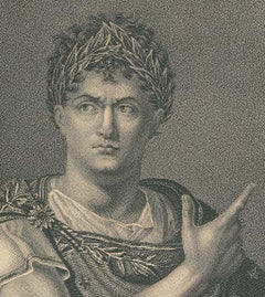 Julius Cesar - Etching on Cardboard - 18th Century
