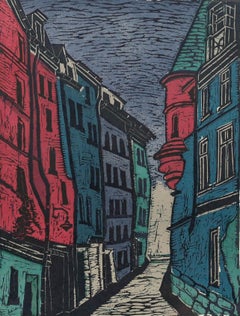 Katja M. I. Sorg (1921-2020) - 1964 Xilografia, Hôtel de Sens