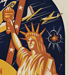 Keep Em' Flying Hennies Bros Shows original vintage poster