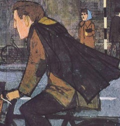 Keeping in Touch: The Post Office in Town, original vintage Cambridge poster