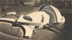Kenneth Thompson 'Aviation Building for 1939 New York World's Fair'