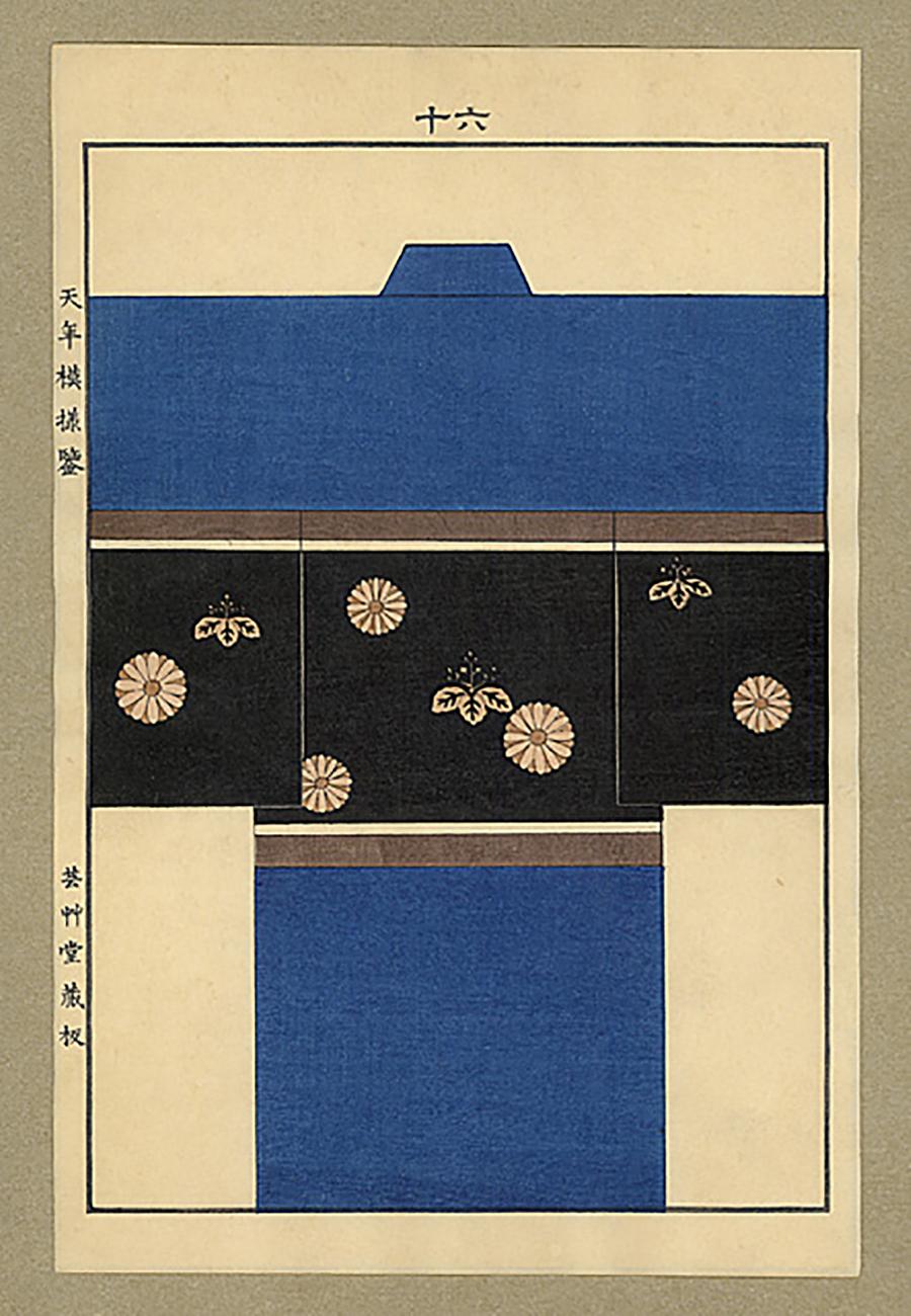 Kimono Design Woodblock Print - 11