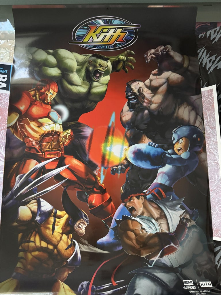 2枚セット Marvel vs. Capcom Kith Poster ポスター Unknown - Kith Marvel Vs Capcom Poster For Sale at 1stDibs