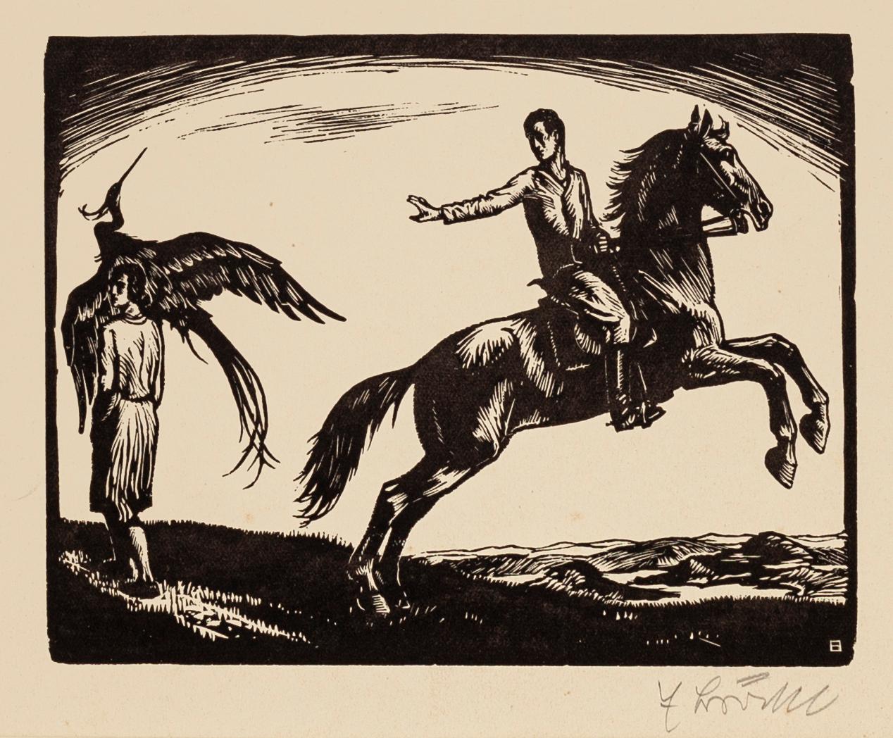 knight woodcut