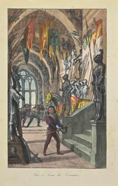 Les Armes des Chevaliers - Lithographie - 1862