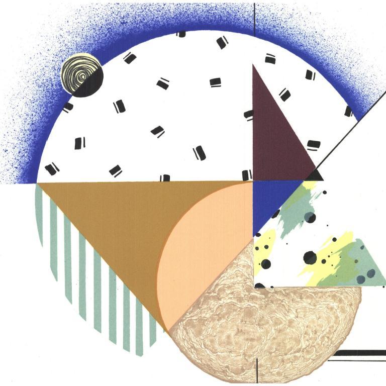 Krista Rosenkilde „Schulter Blau Schwarzer Hole“ 2016- Lithographie- Signiert im Angebot 2