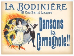 "La Bodiniere" French lithograph poster, printed in 1897