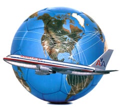 La Coupe Du Monde Aux Couleurs D' American vintage World Cup original poster