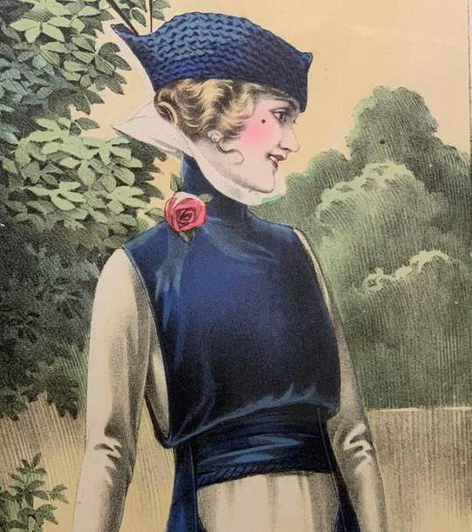 'La Femme Chic' French Belle Époque Fashion Prints, Framed Set of 12 4