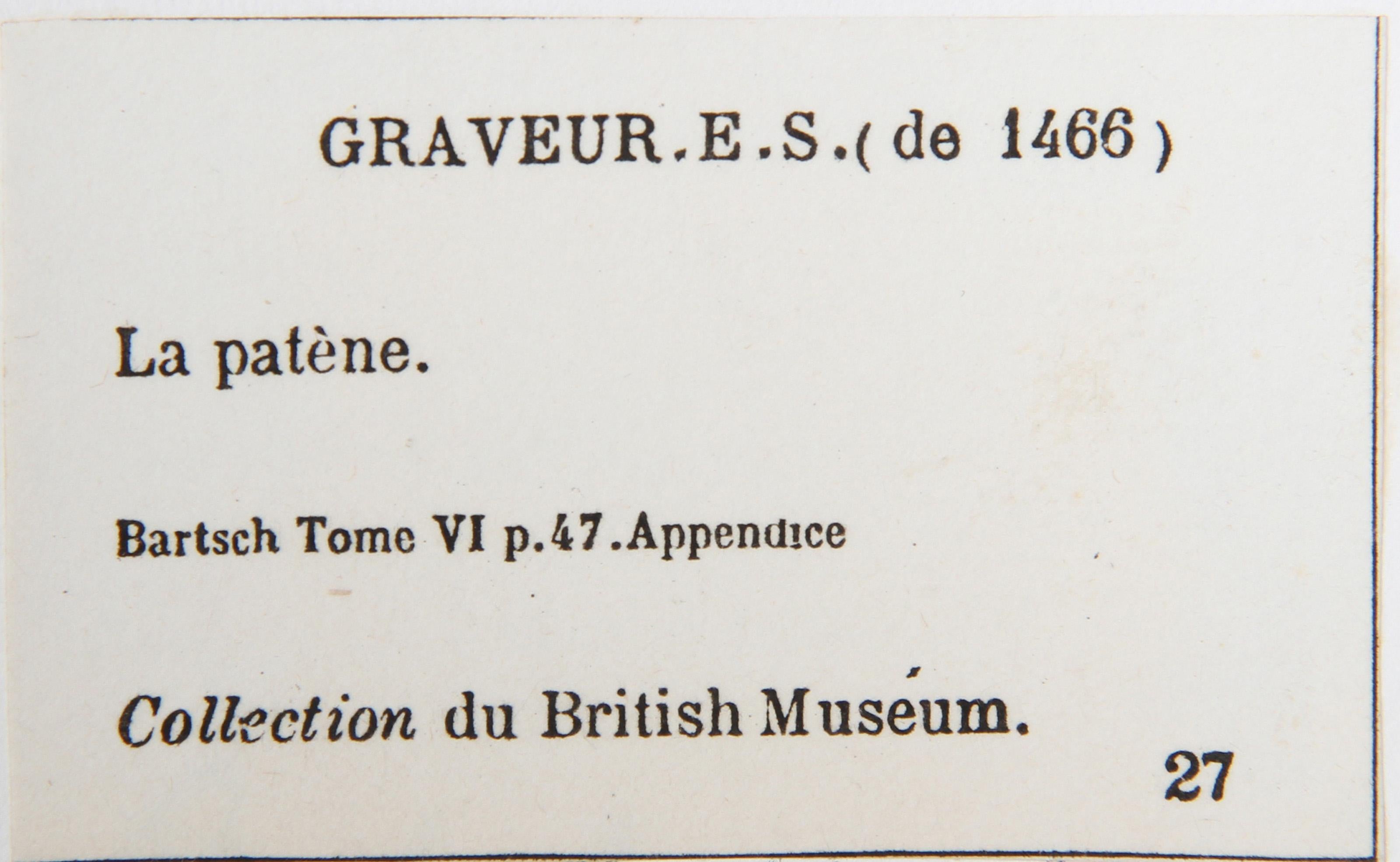 La Patene, Heliogravure by Maitre E.S. For Sale 1