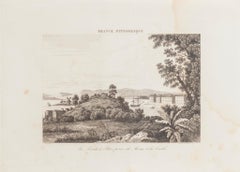 La Pointe à Pitre prise du Morne - Litografia originale - XIX secolo