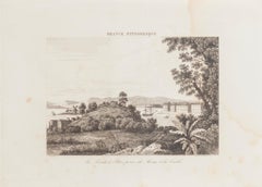 La Pointe à Pitre prise du Morne - Original Lithograph - 19th Century