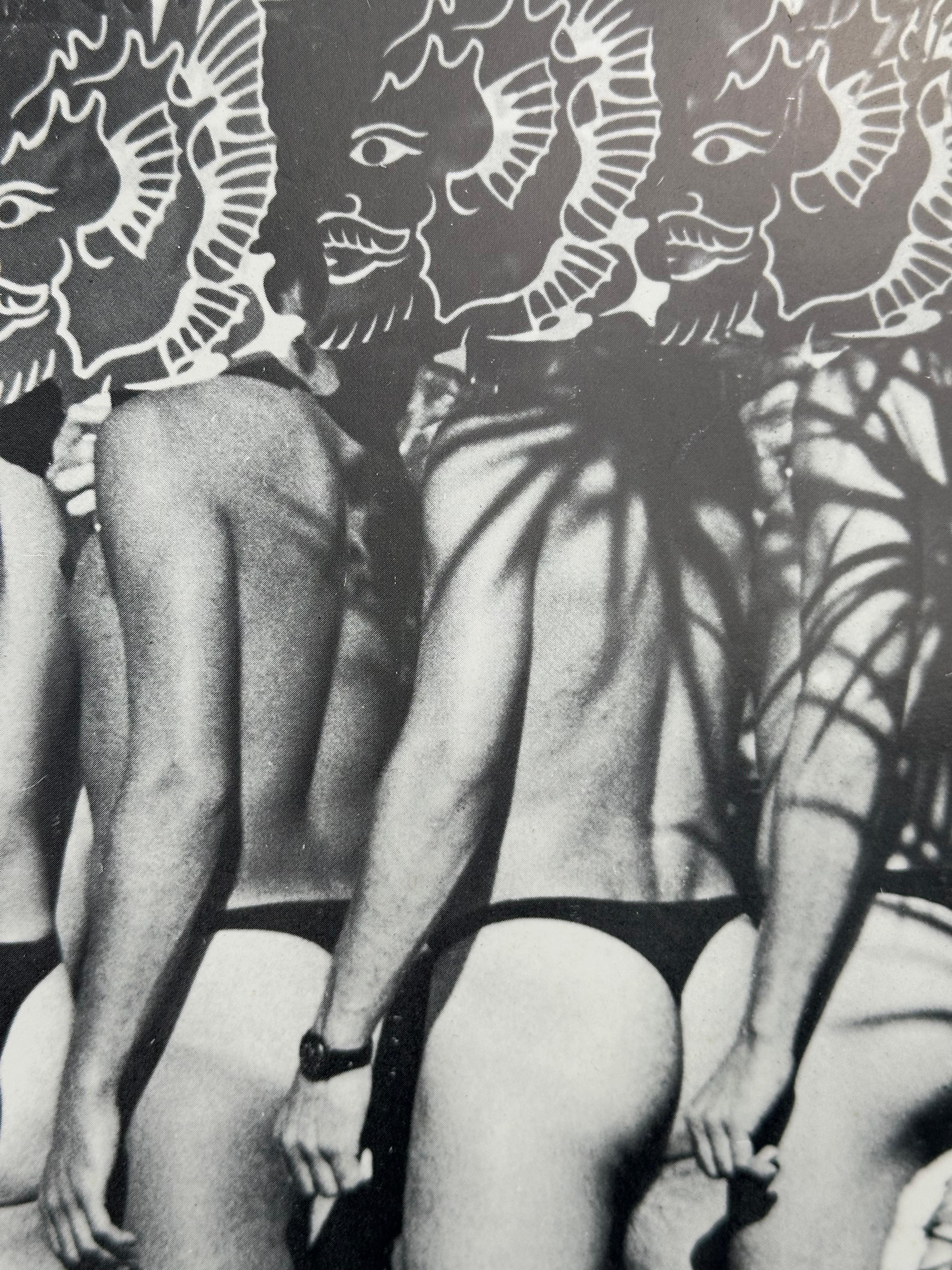 LA TE DA La Terraza de Marti 1970er Jahre Key West Florida Hotel Poster (Grau), Figurative Print, von Unknown