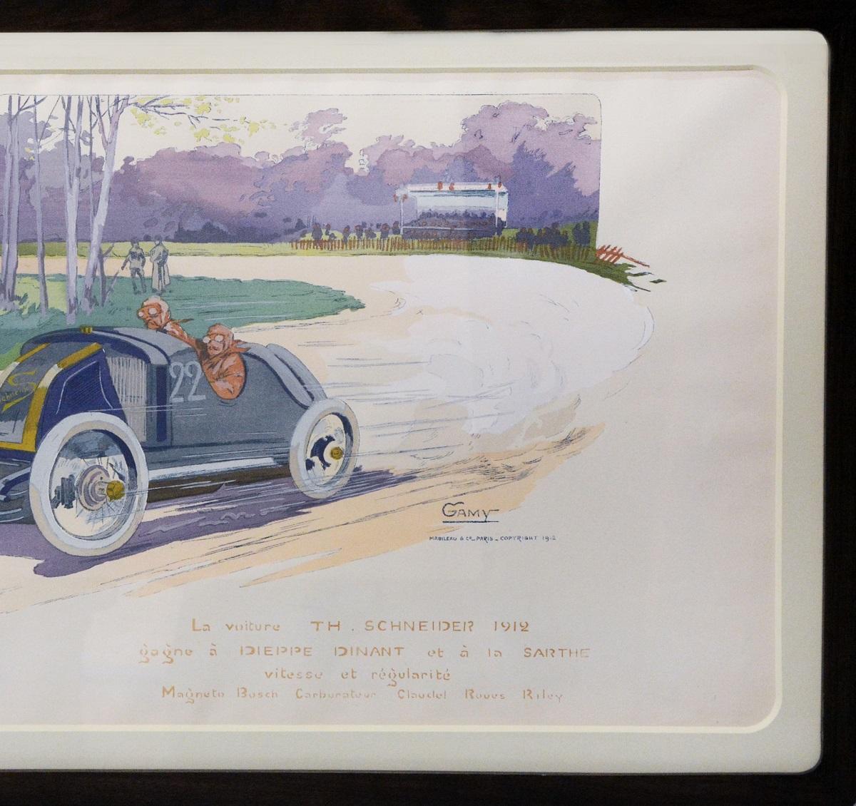 La Voiture Th. Schneider, Car -  1912 - Print by Unknown