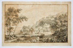 Antique Landscape - Etching  - 18th Century