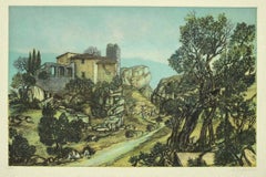 Landscape - Original Etching - Mid-20th Century
