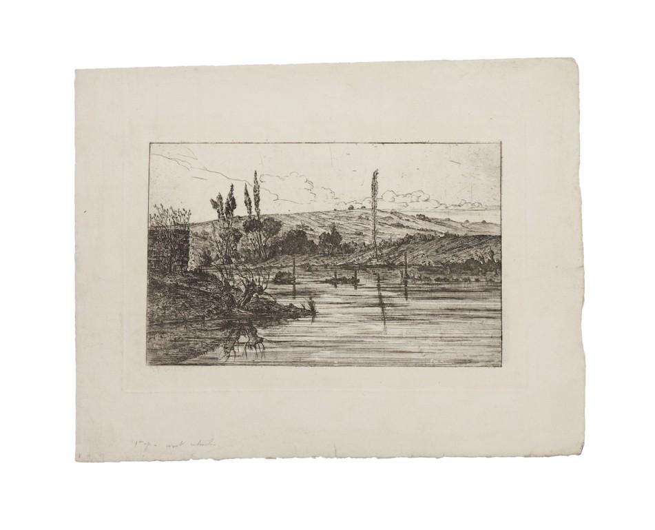 Landschaft - Radierung Papier  - Anfang des 20. Jahrhunderts