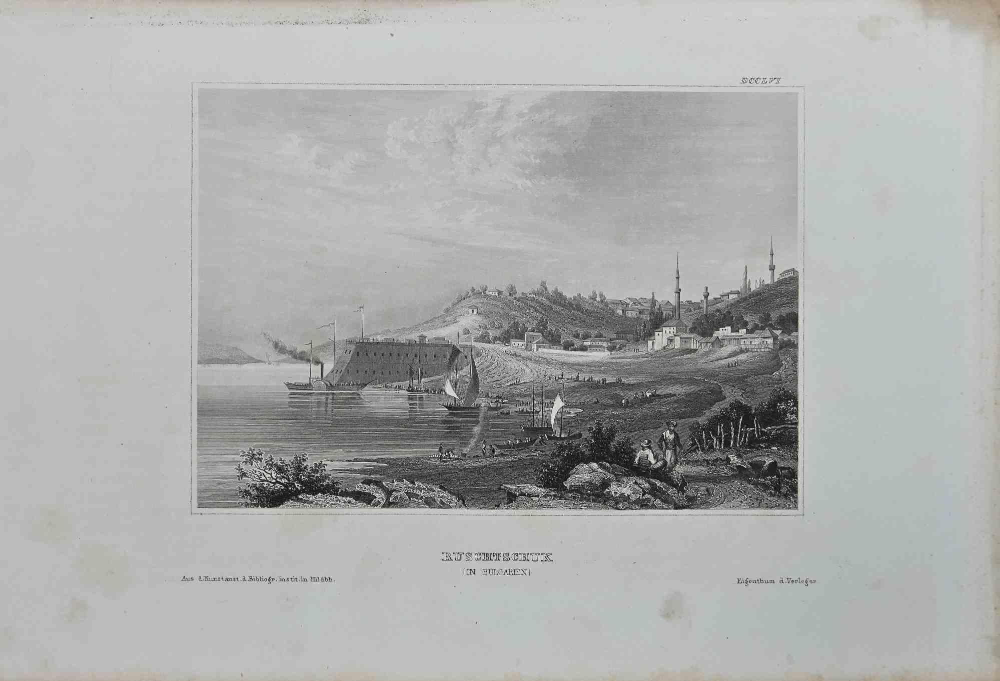 Landscape - Original Lithograph - 1856