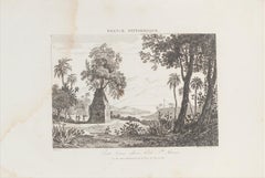 Landscape - Original Lithograph  - 19th Century