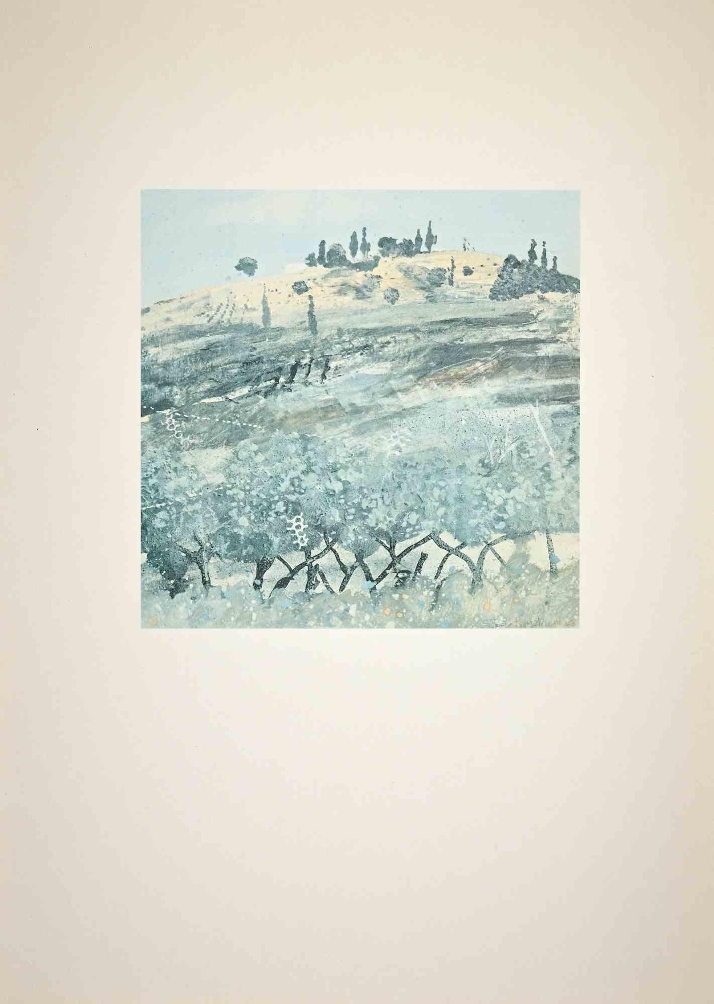 Unknown Landscape Print - Landscape - Original Lithograph - 20th Century