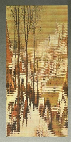 Landschaft – Originallithographie von Jiri Kolar, 1983