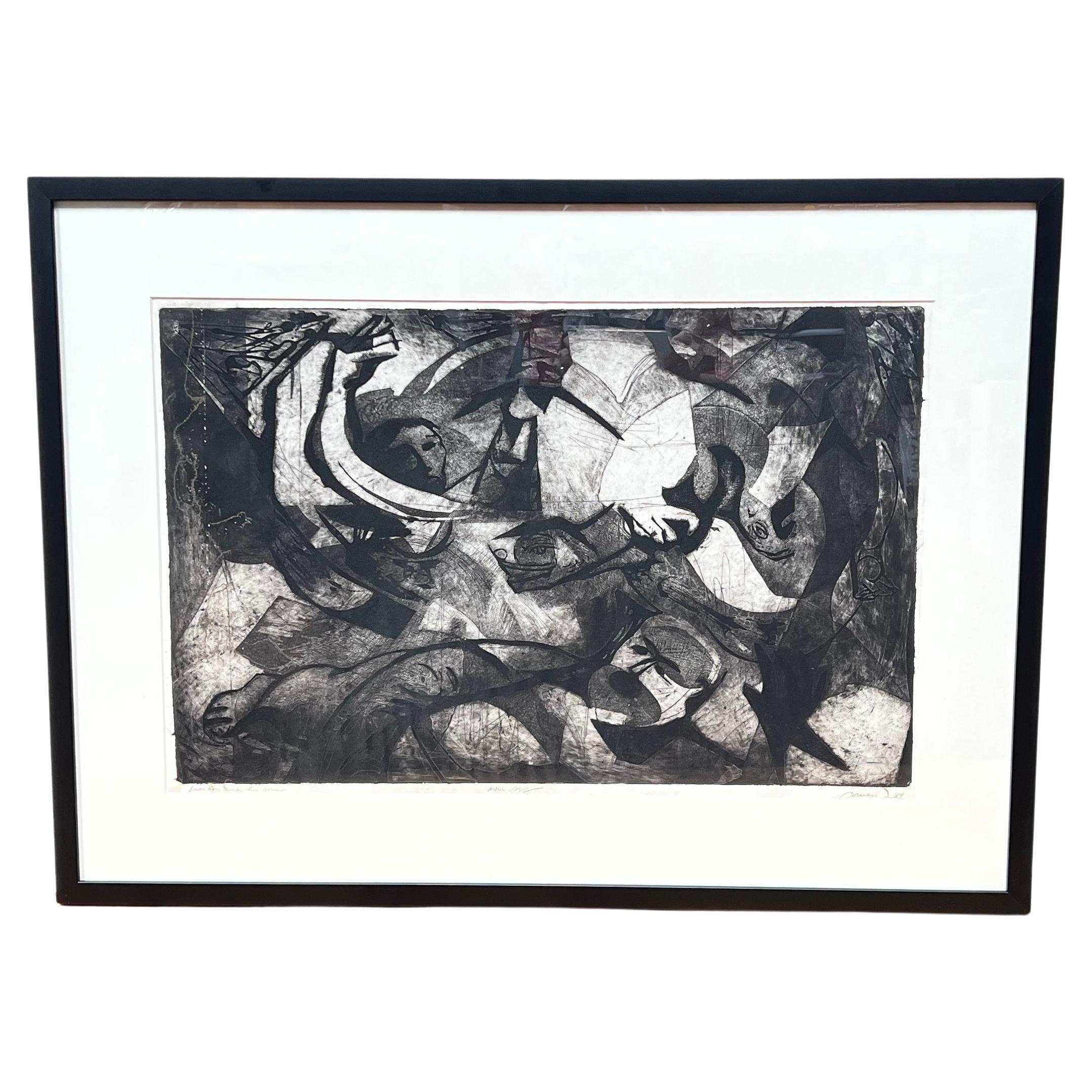 Unknown Abstract Print - "Laocoon and his sons" Modern Lithograph
