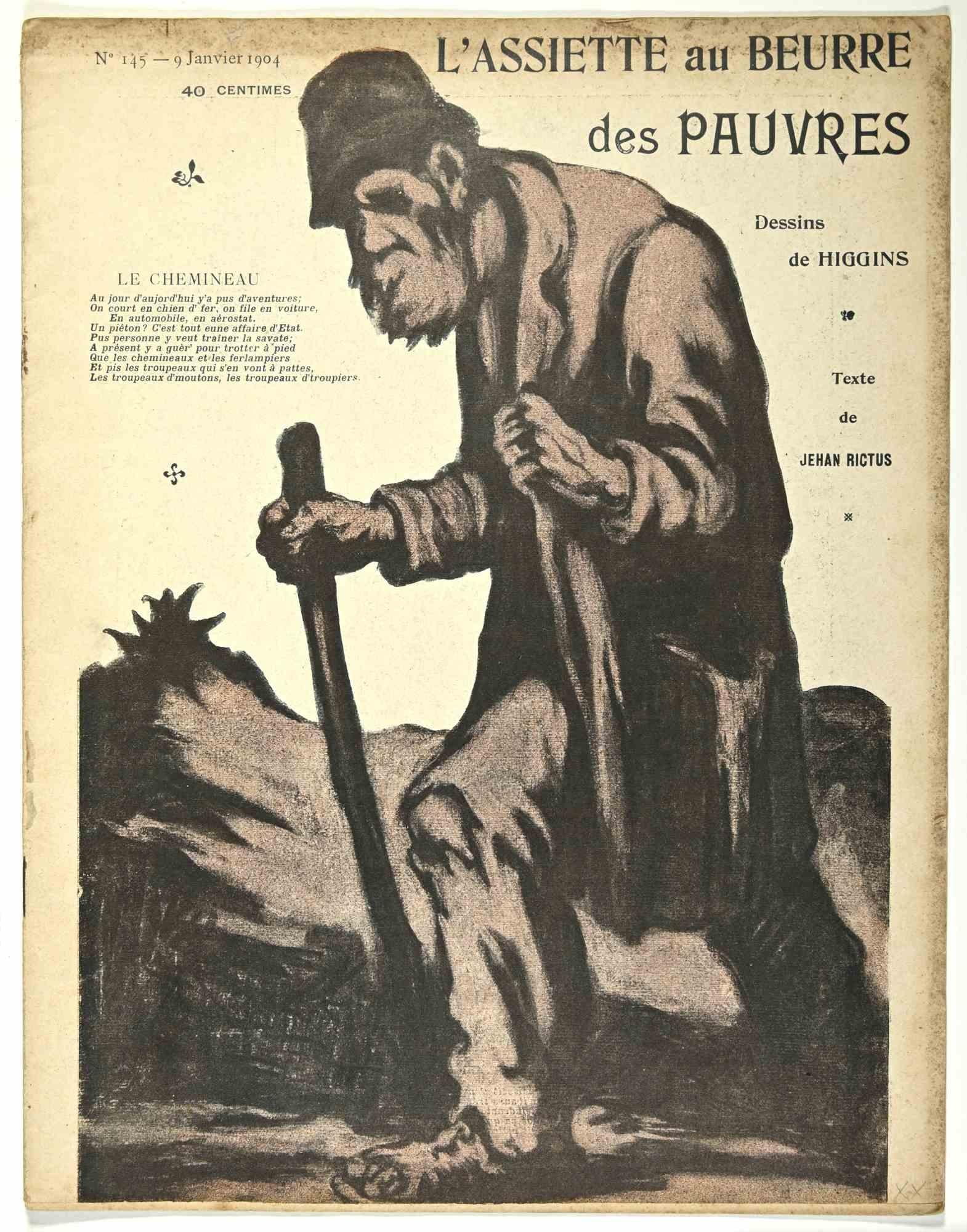 Unknown Figurative Print – L'Assiette au Beurre - alte Comic-Zeitschrift - 1904