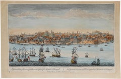 Laurie & Whittle - Incisione del 1794, Una vista generale della città di Lisbona