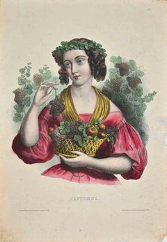 L'Automne - Original Lithograph - Late 19th Century
