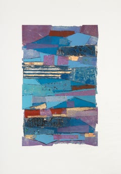 Layers, Monoprint and mixed media by Manuel Rodriguez Jr.