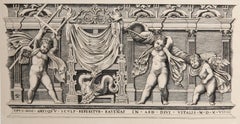 Antique Le Bas Relief aux Trois Amours, Heliogravure by Marco Dente