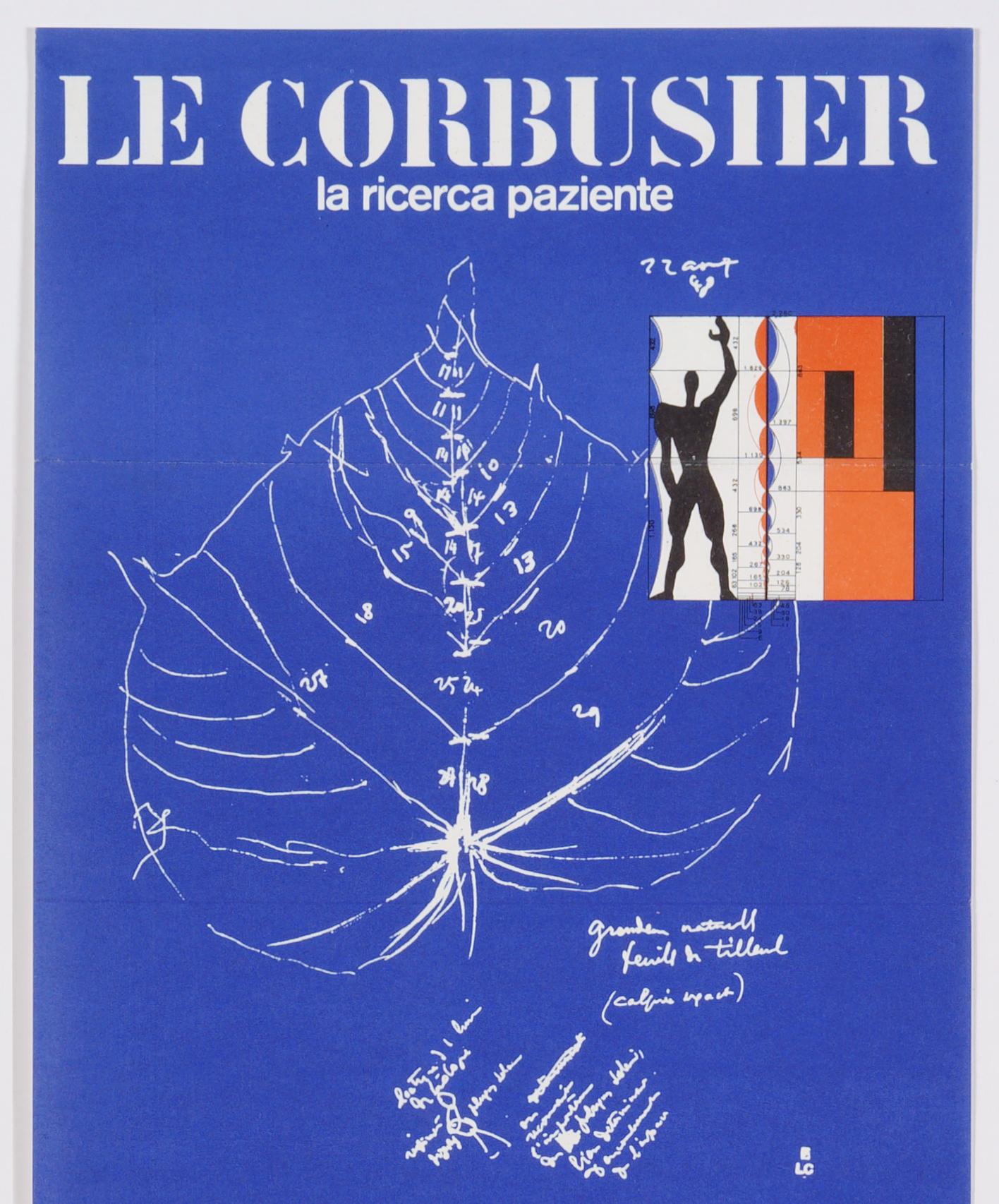 Le Corbusier, « La ricerza paziente », affiche d'origine d'exposition suisse vintage  - Print de Unknown