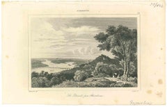 Le Danube près Ratisbonne - Original Lithograph - Mid 19th Century