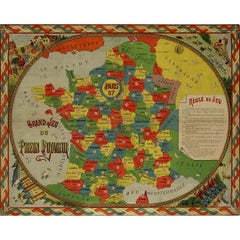 Vintage "Le Grand Jeu du Pigeon Voyageur" late 19th-century French board game