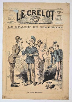 Le Gratin de Compiegne - Litografia originale - 1885