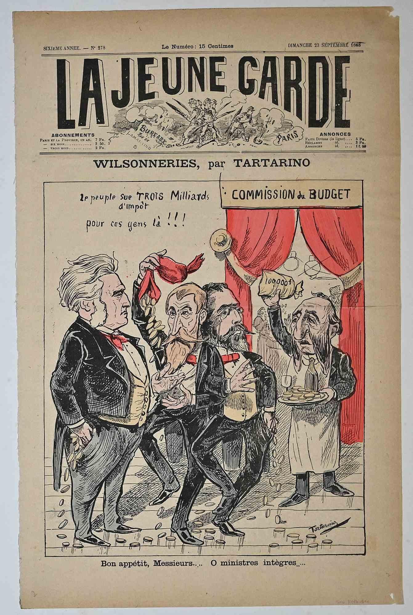 Le Jeune Garde - Lithographie - 1888 - Print de Unknown